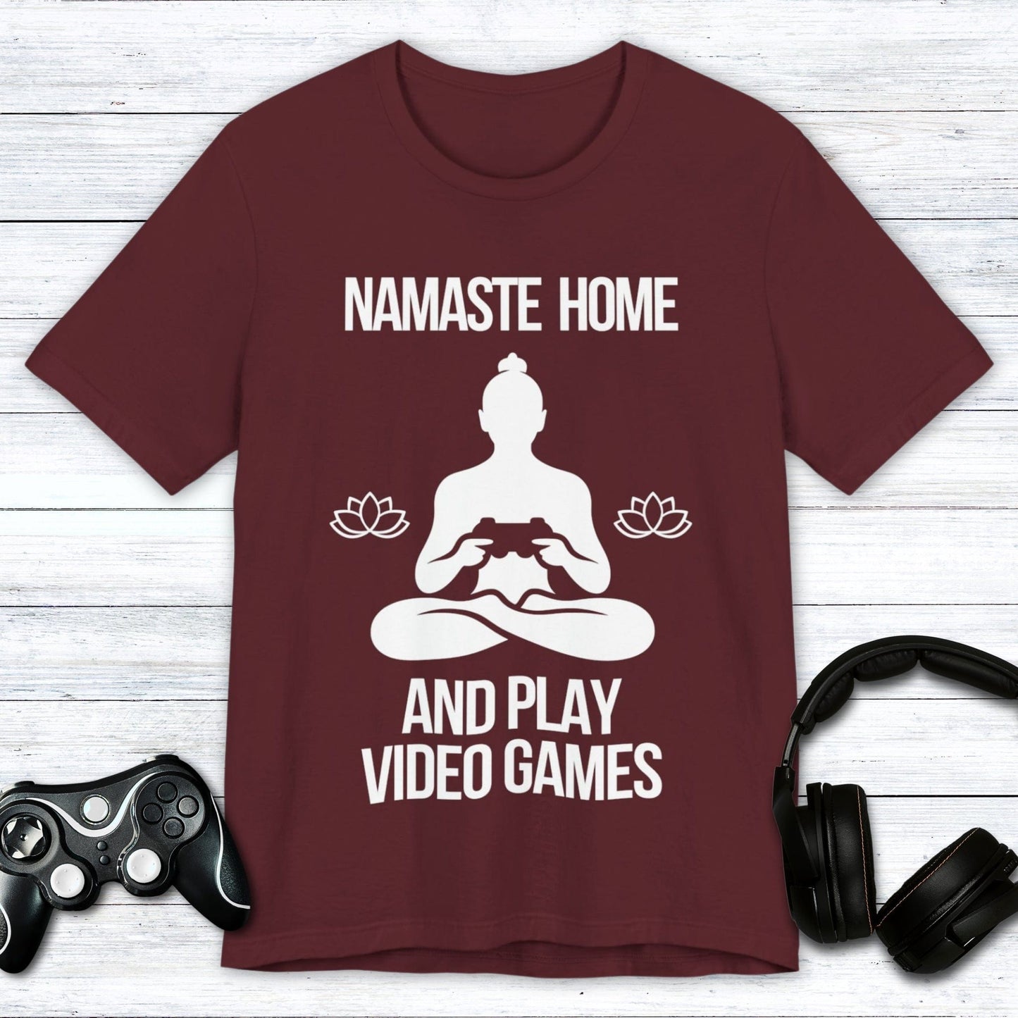 T-Shirt Maroon / S Namaste Home "OG" Gamer T-shirt