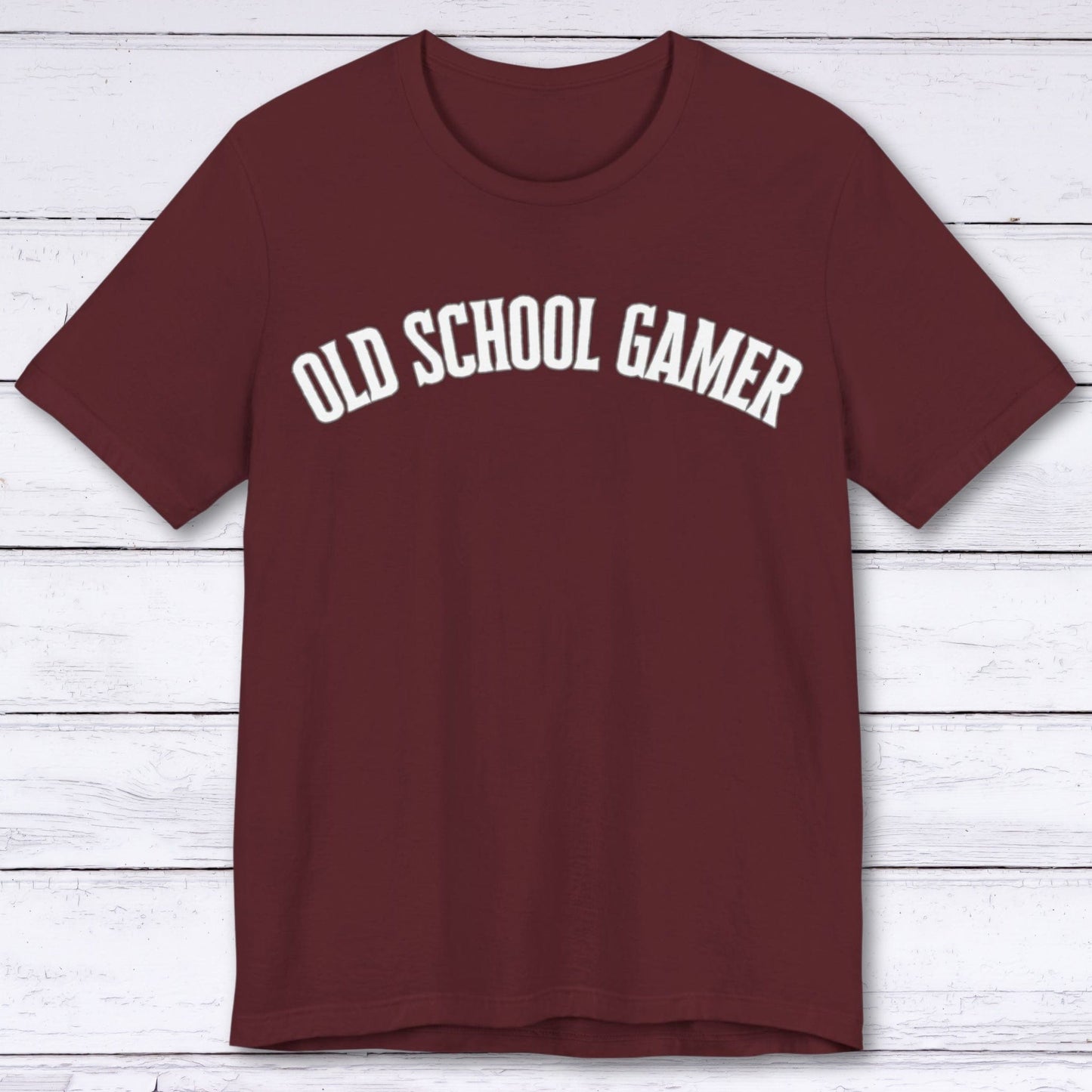T-Shirt Maroon / S Old School Gamer T-shirt