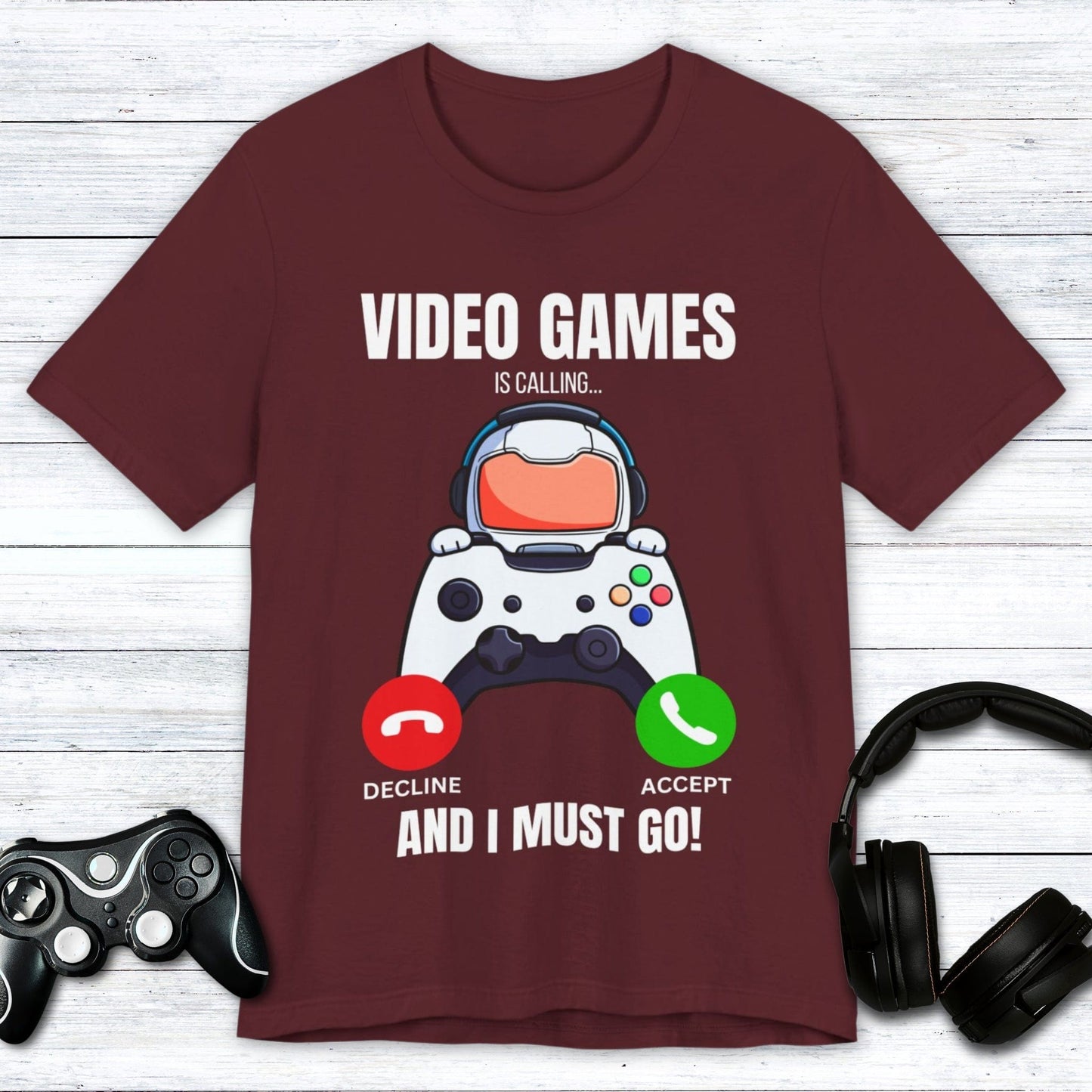 T-Shirt Maroon / S Pick Up the Controller T-shirt