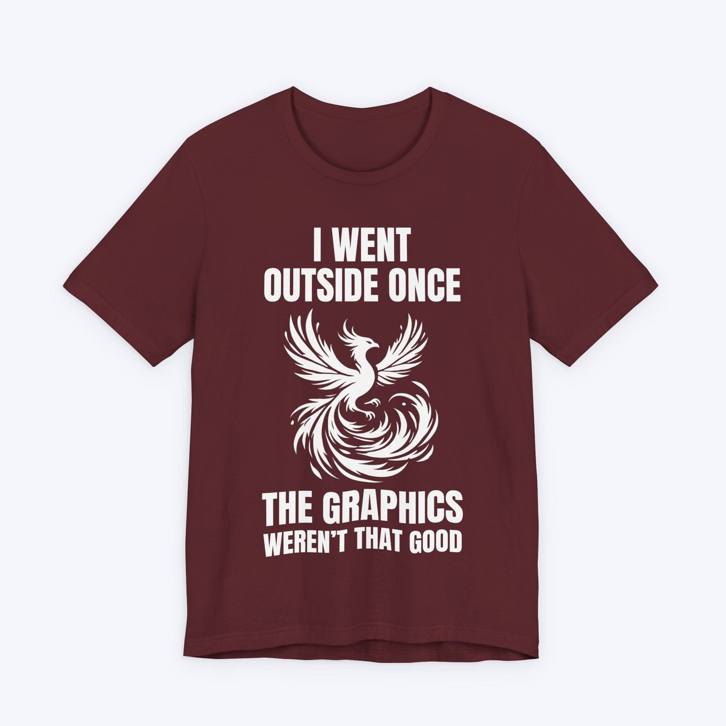 T-Shirt Maroon / S Respawn Indoors for Better Vibes T-shirt
