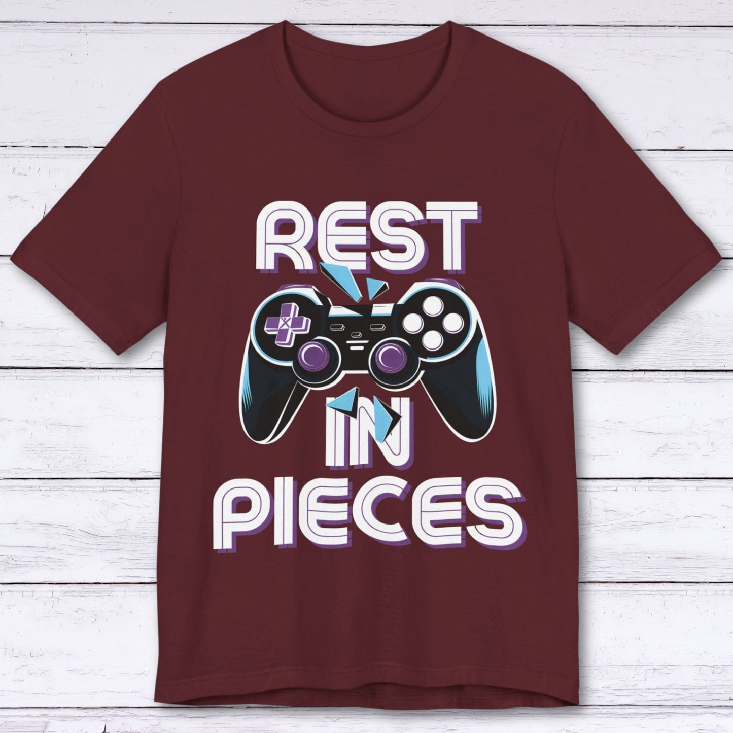 T-Shirt Maroon / S Rest In Pieces T-shirt
