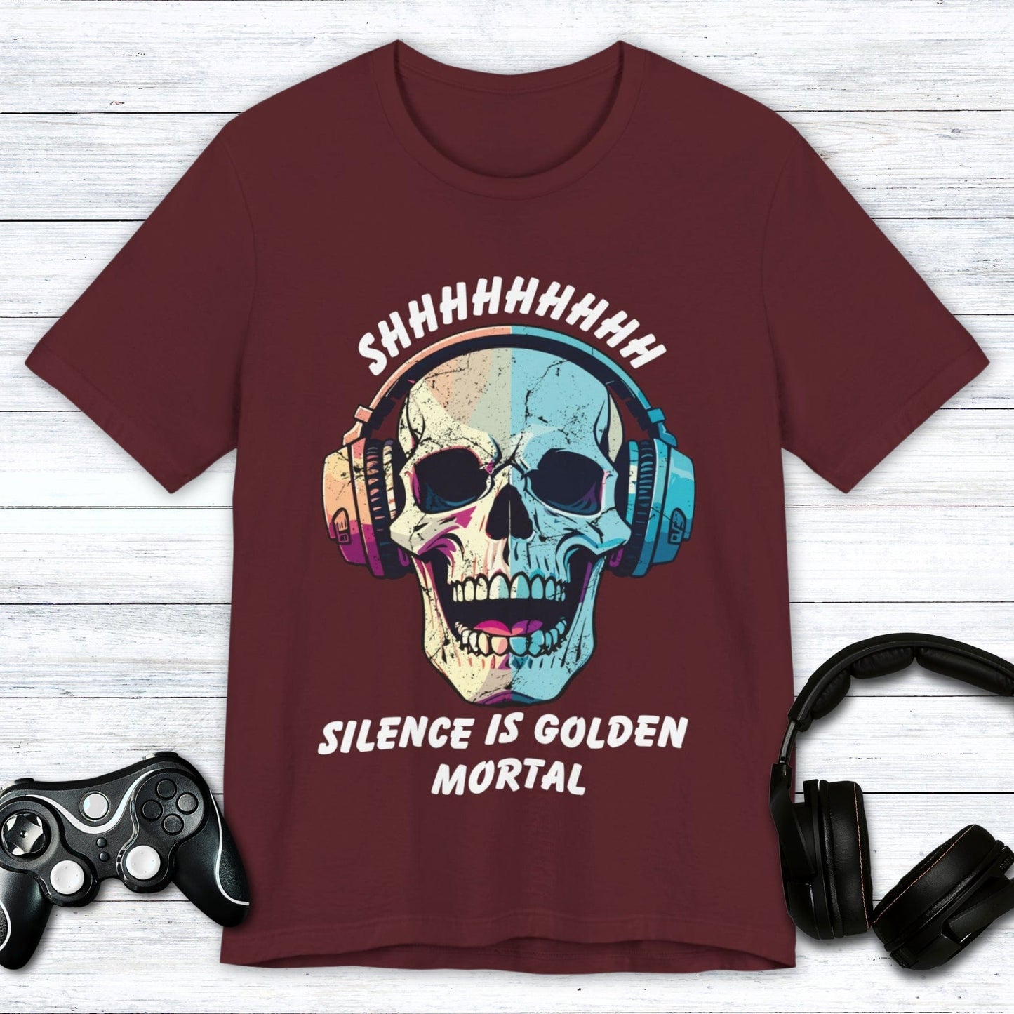 T-Shirt Maroon / S Silence is Golden T-shirt