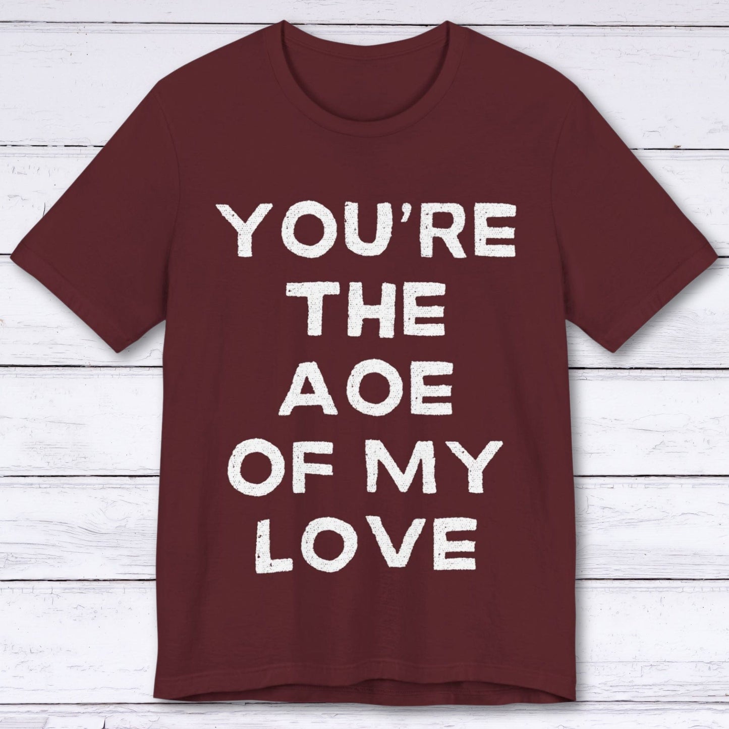 T-Shirt Maroon / S The Area Of Effect of Love T-shirt