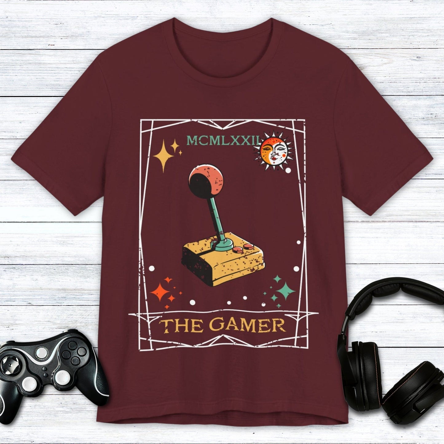 T-Shirt Maroon / S The Gamer "Tarot Card" T-shirt