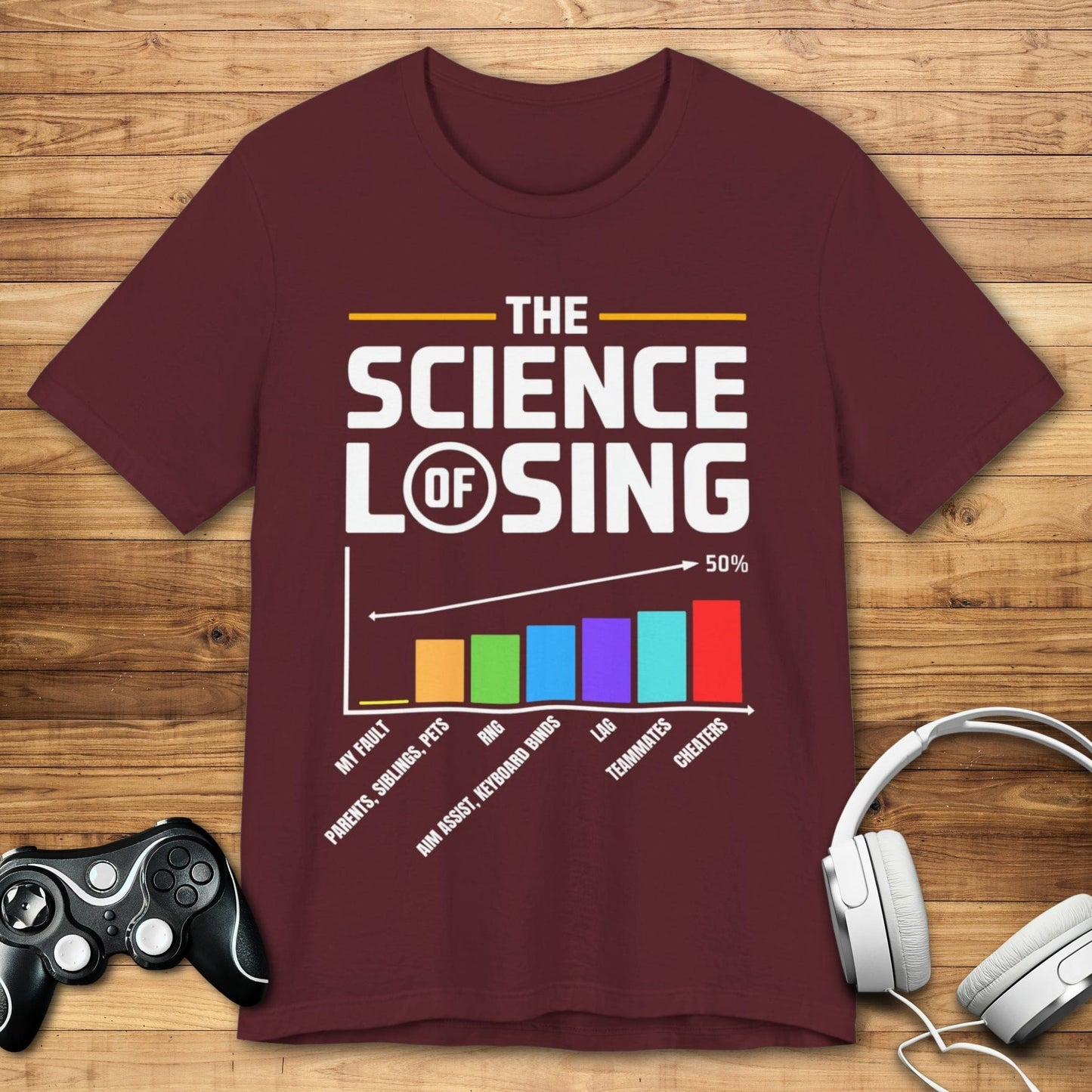 T-Shirt Maroon / S The Science of Losing T-shirt