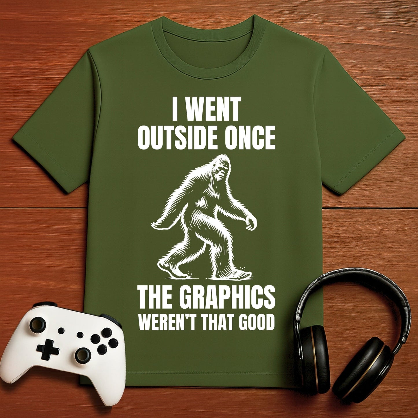 T-Shirt Military Green / S I Went Outside. Didn't Spot Me T-shirt