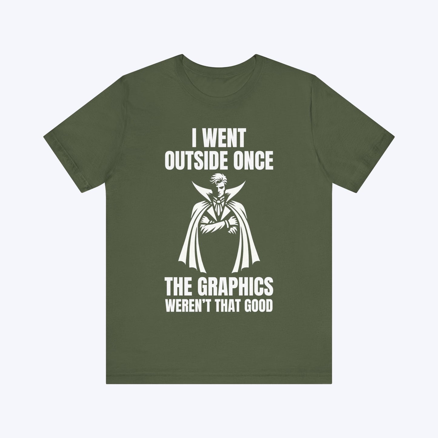 T-Shirt Military Green / S Vampire Mode: Indoors Only T-shirt