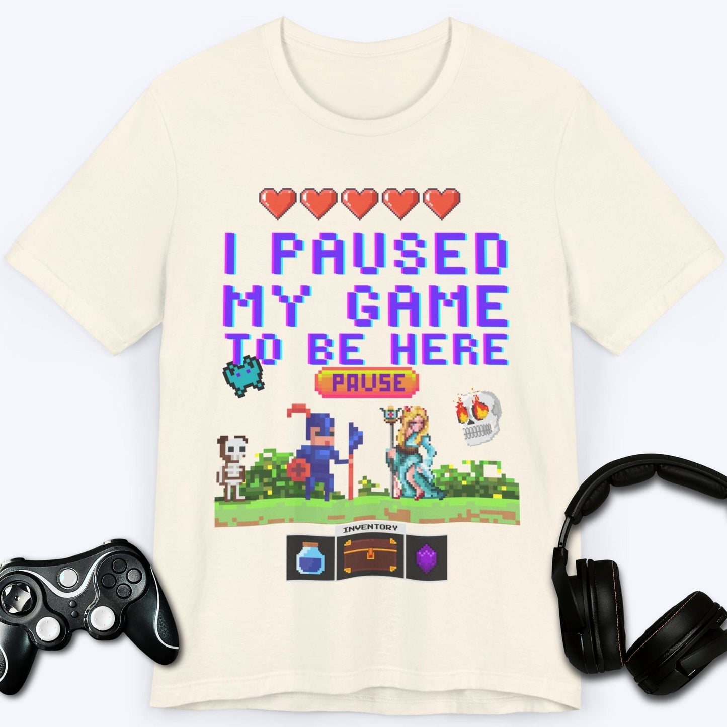 T-Shirt Natural / S My Pixels Are Waiting T-shirt