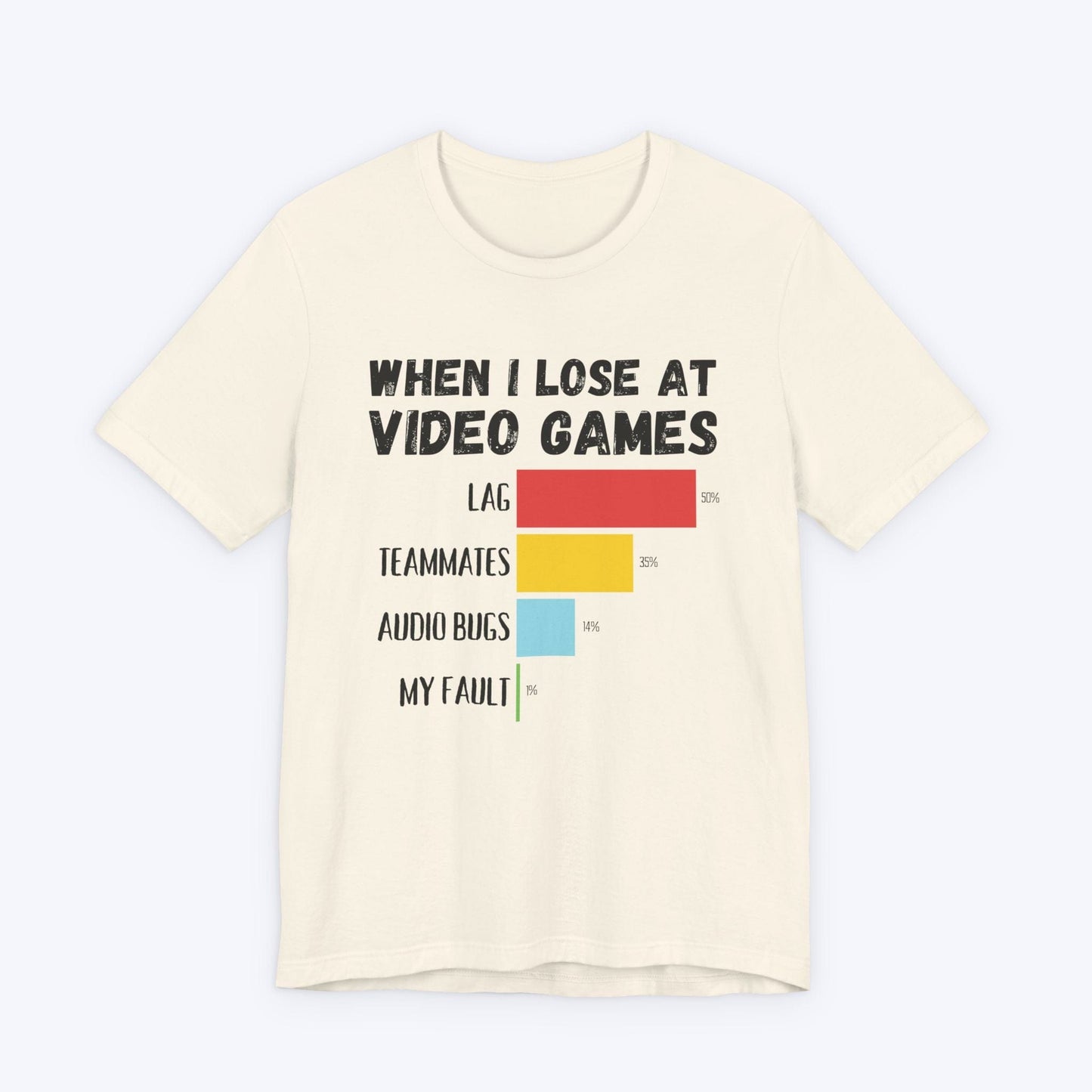 T-Shirt Natural / S When I Lose at Video Games T-shirt
