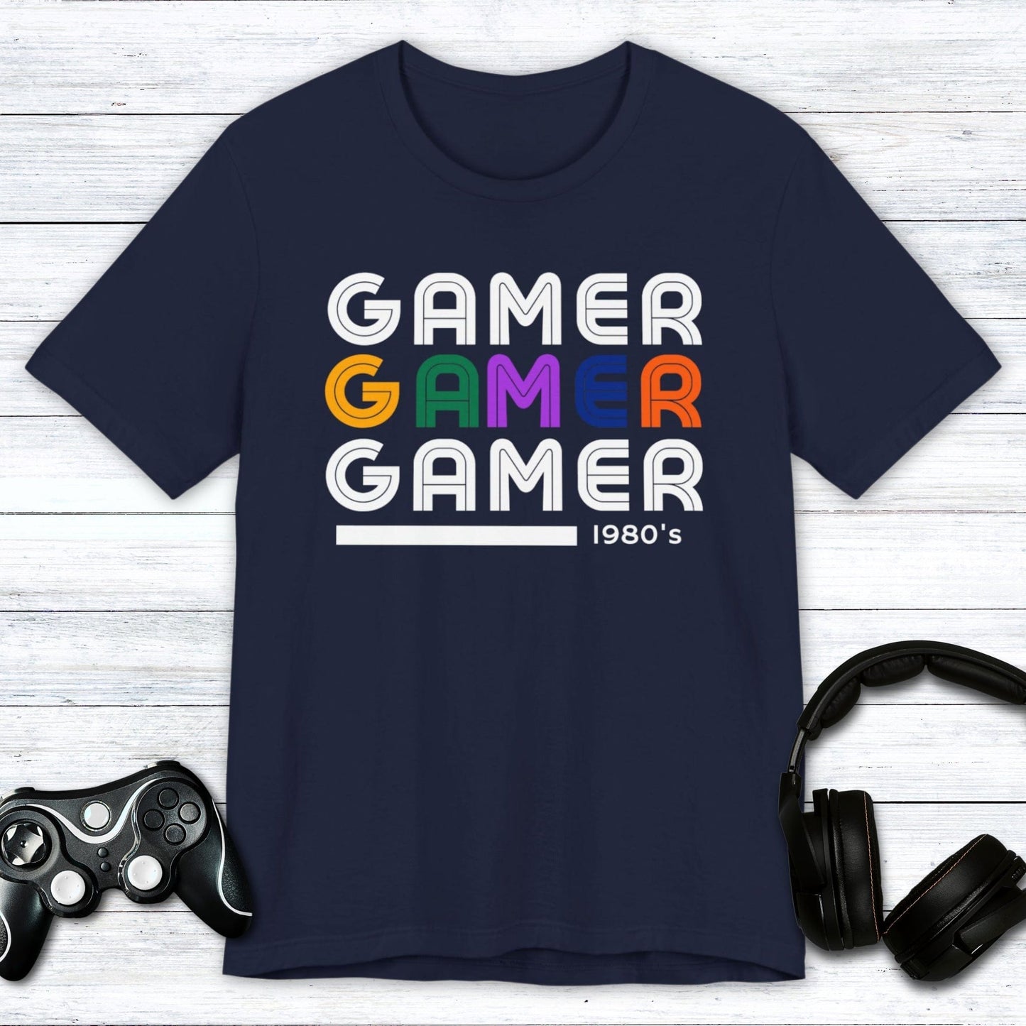 T-Shirt Navy / S 80's Gamer Flashback T-shirt