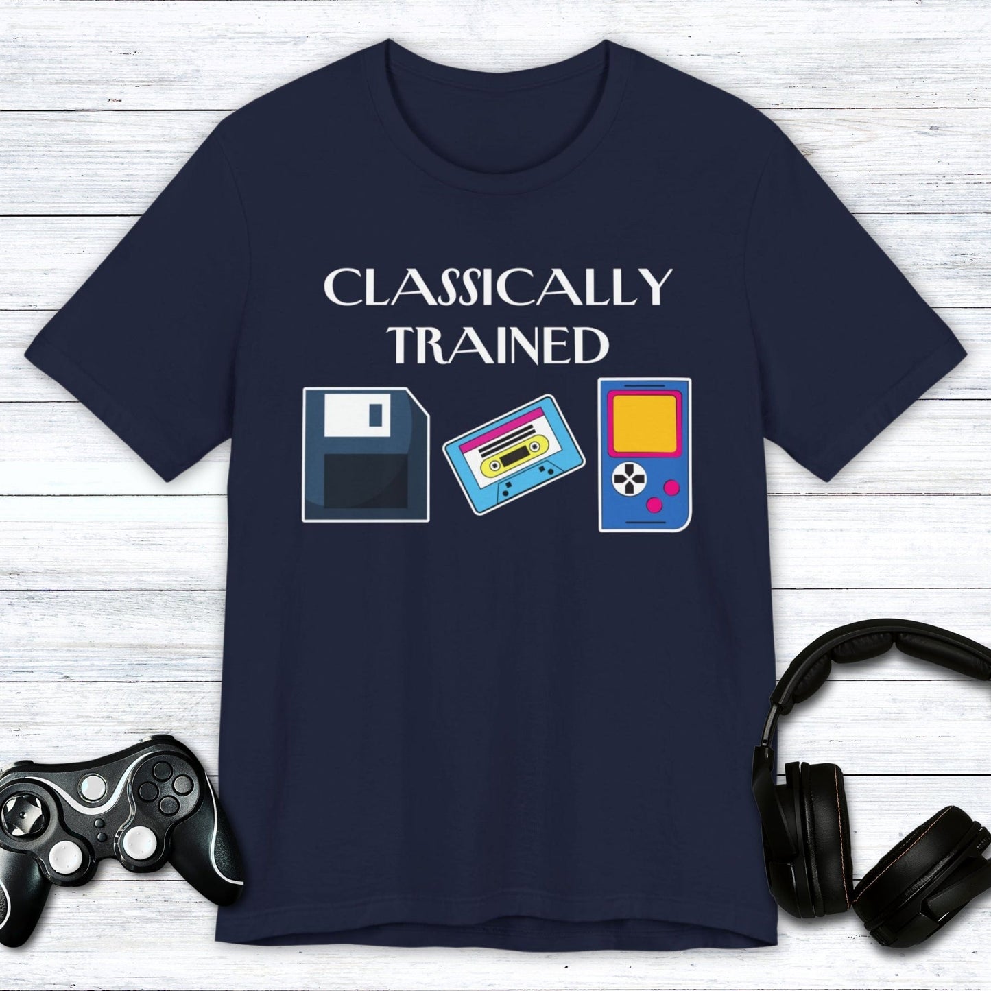 T-Shirt Navy / S Classically Trained Retro T-shirt