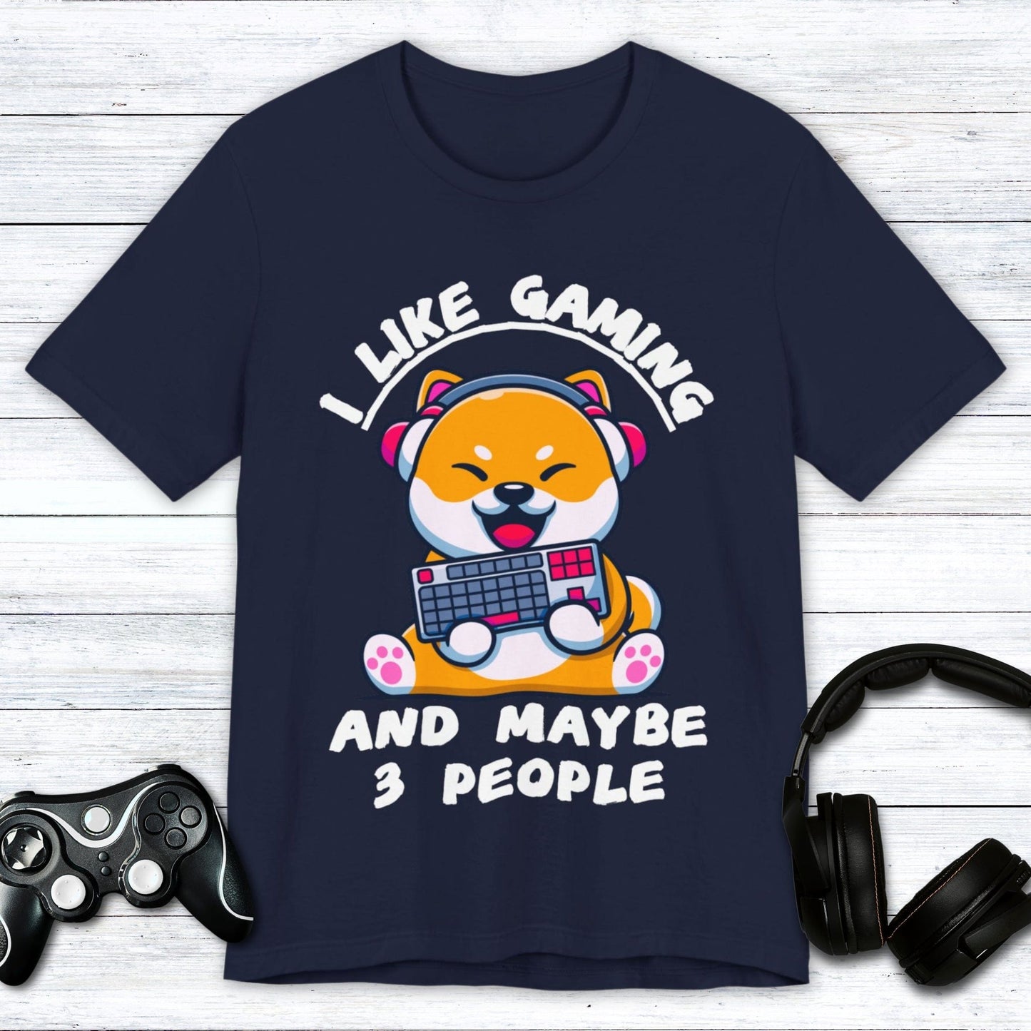 T-Shirt Navy / S Corgi Gamer Club T-shirt