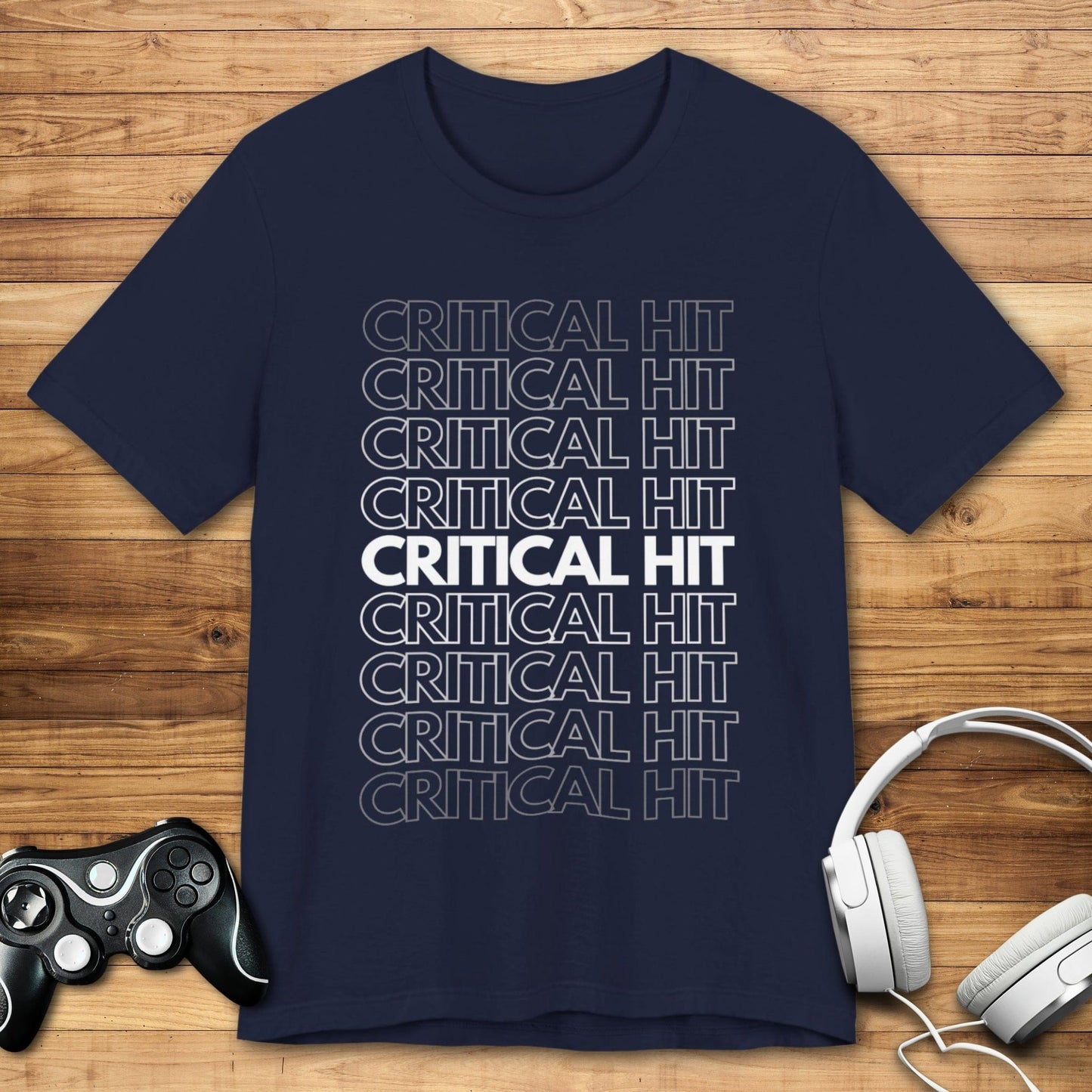 T-Shirt Navy / S Critical Hit Gamer T-shirt