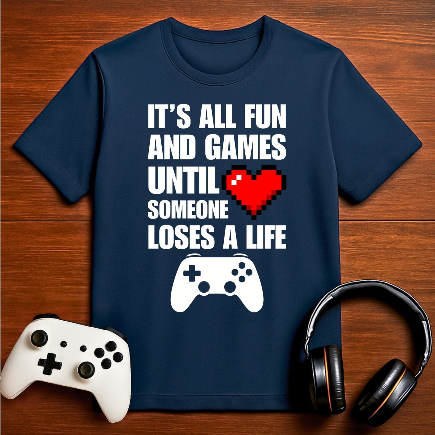 T-Shirt Navy / S Fun and Games T-shirt