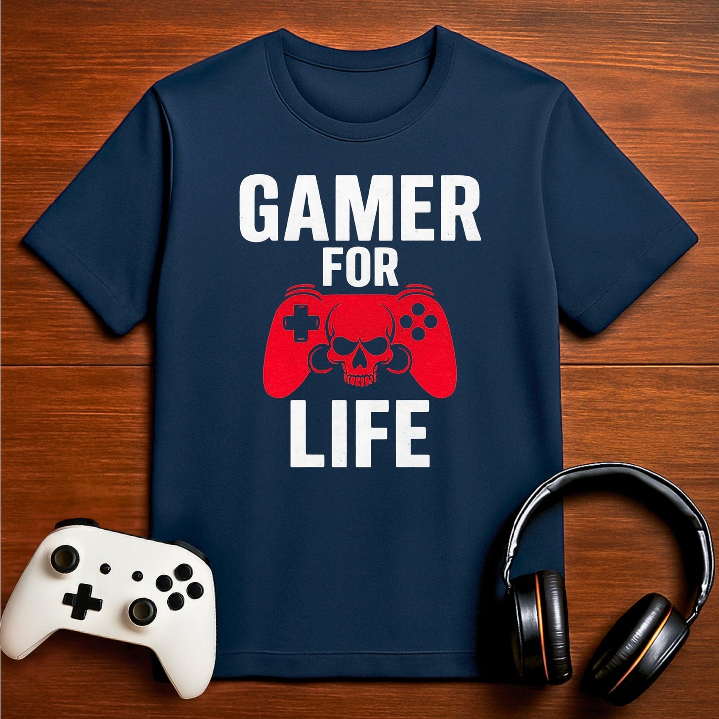 T-Shirt Navy / S Gamer For Life T-shirt