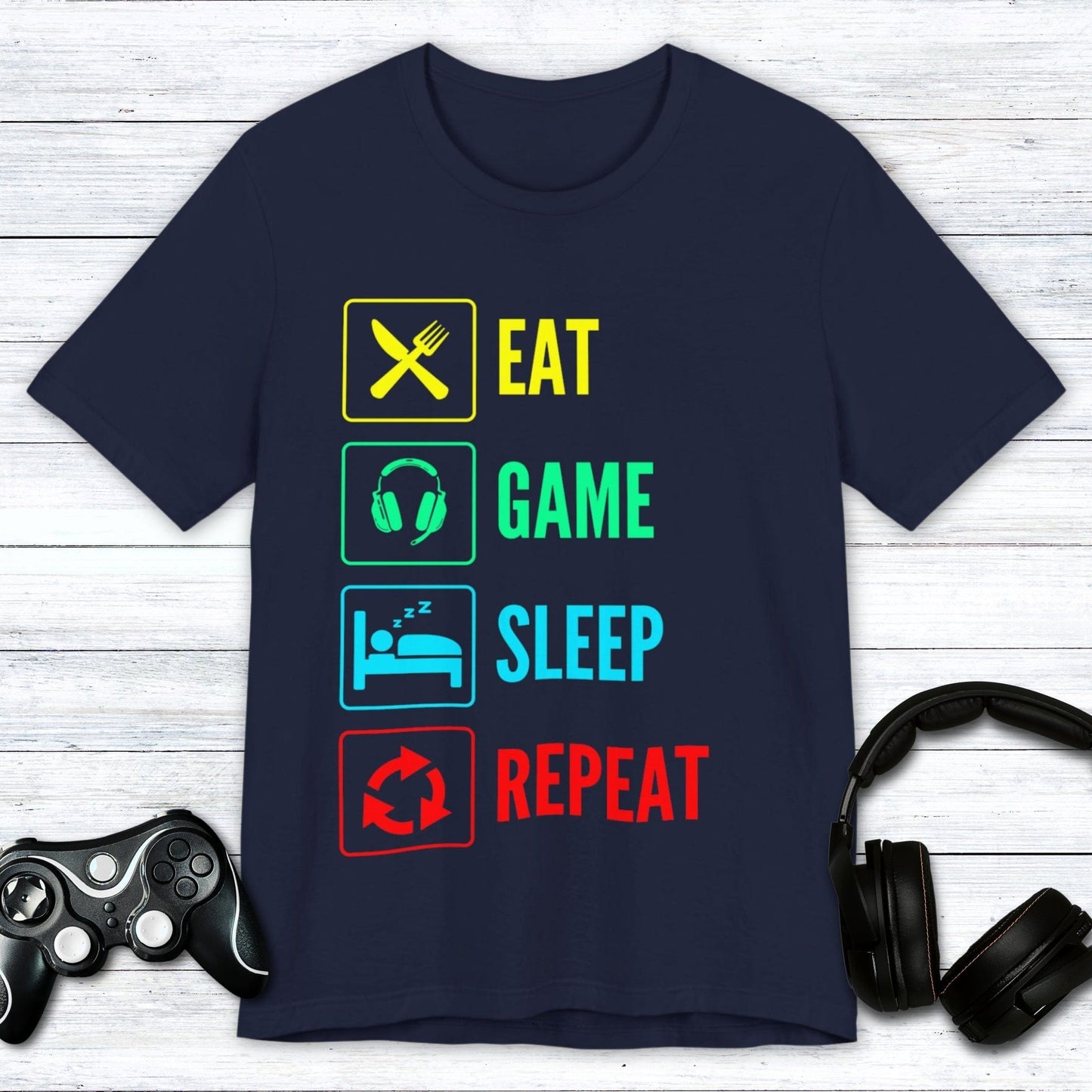 T-Shirt Navy / S Gamer Routine T-shirt