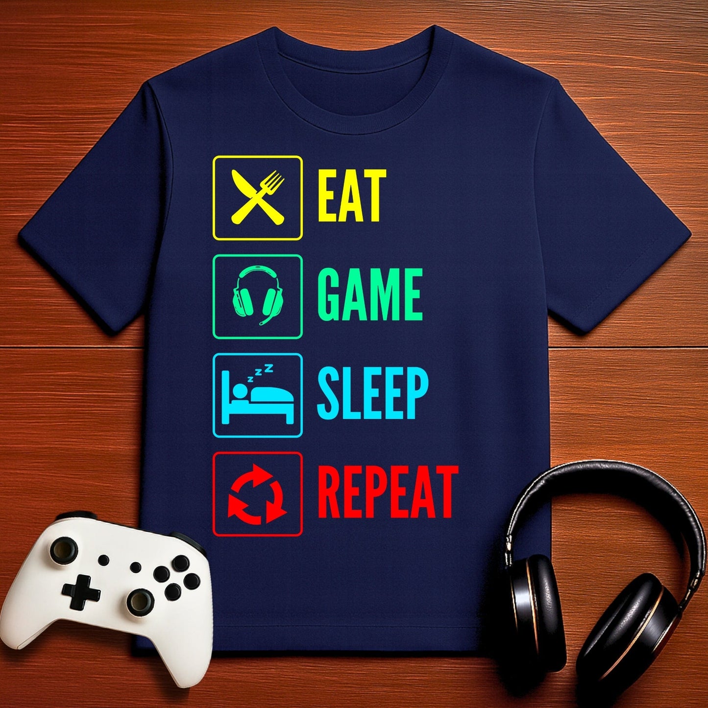 T-Shirt Navy / S Gamer Routine T-shirt