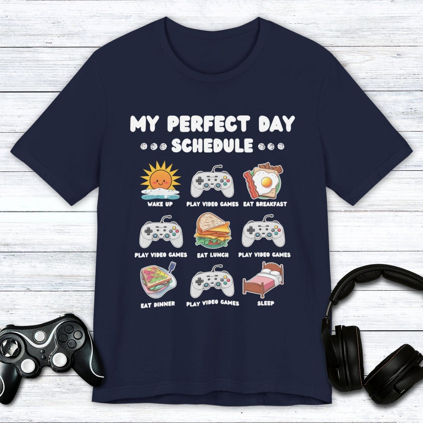 T-Shirt Navy / S Gamers Itinerary T-shirt