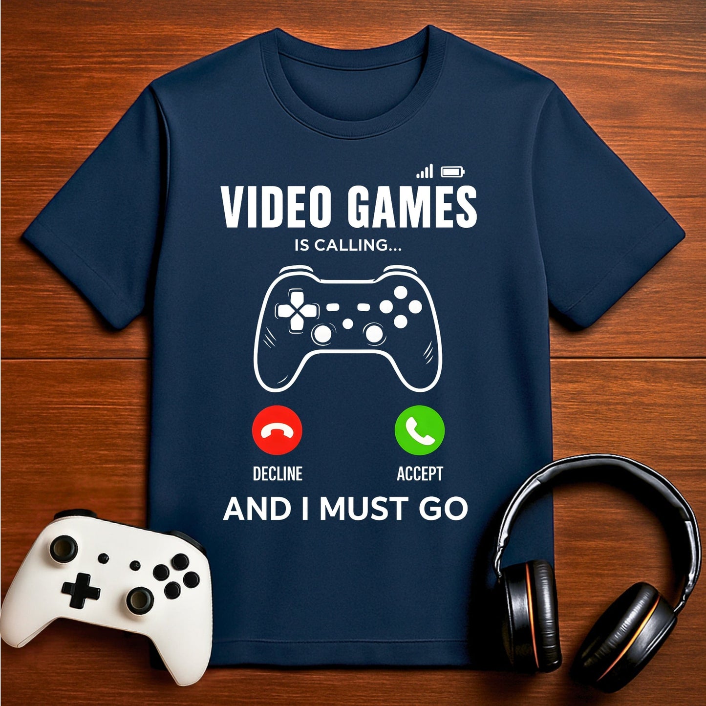 T-Shirt Navy / S Gaming Is Calling T-shirt