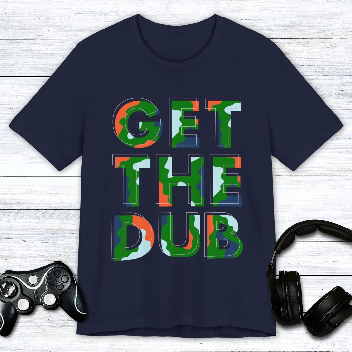 T-Shirt Navy / S Get The Dub Gamer T-shirt