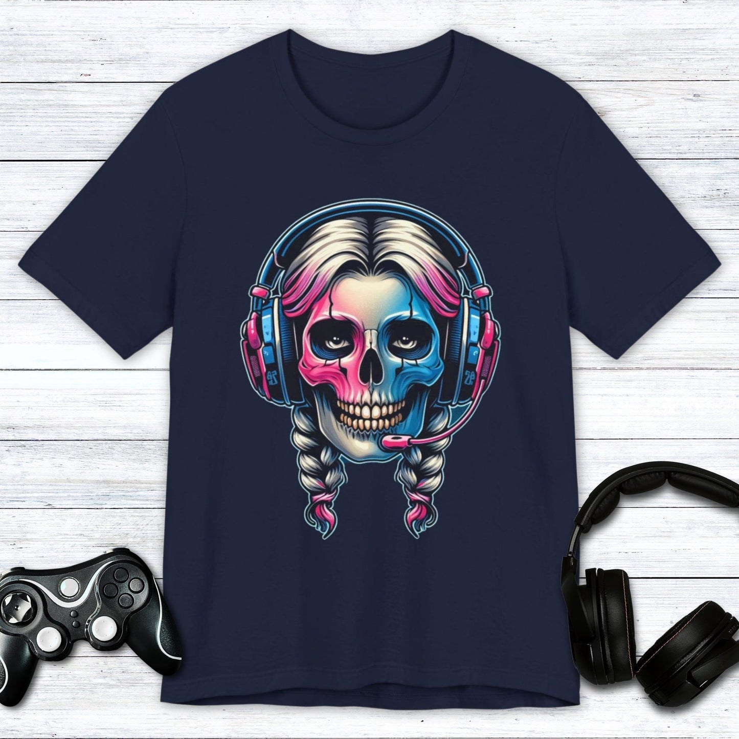 T-Shirt Navy / S Headset Haunt: Queen of Games T-shirt