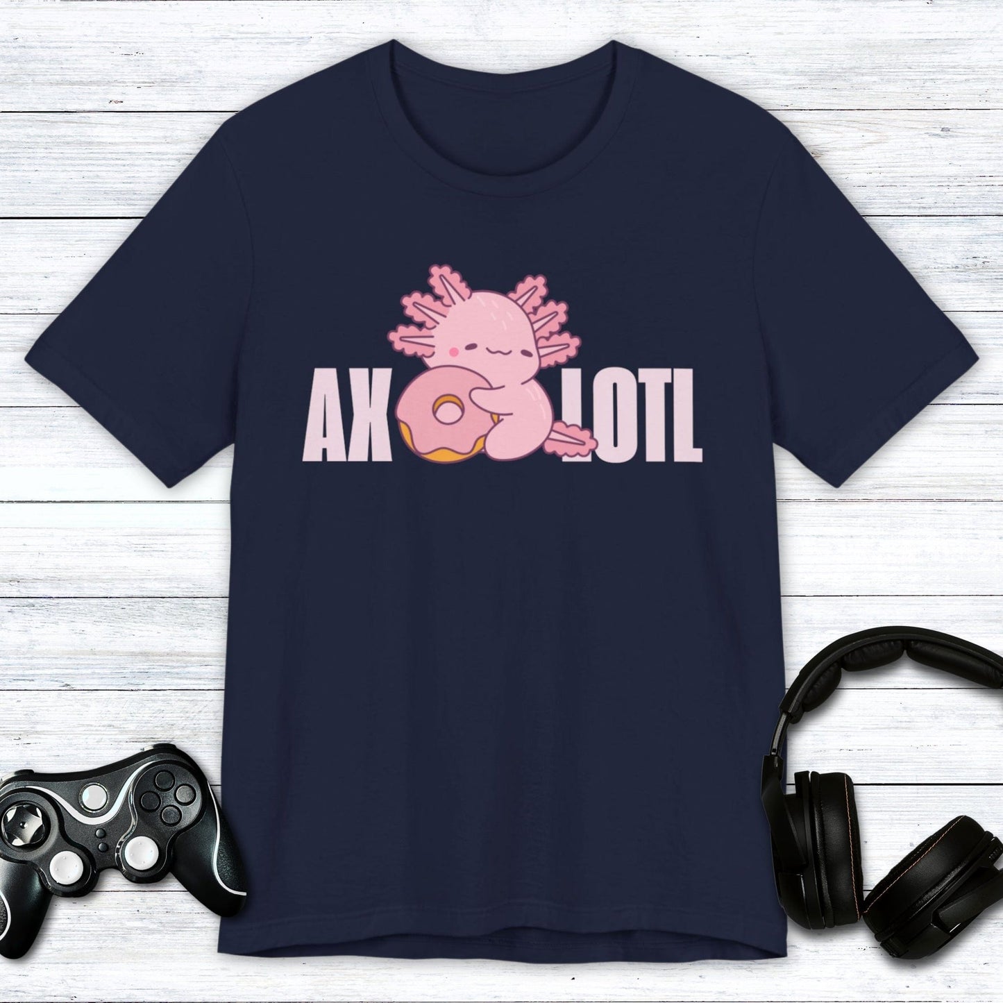 T-Shirt Navy / S Hungry Axolotl T-shirt