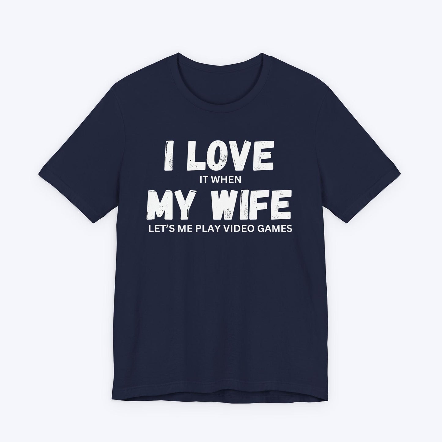 T-Shirt Navy / S I Love My Wife (Gamer) T-shirt