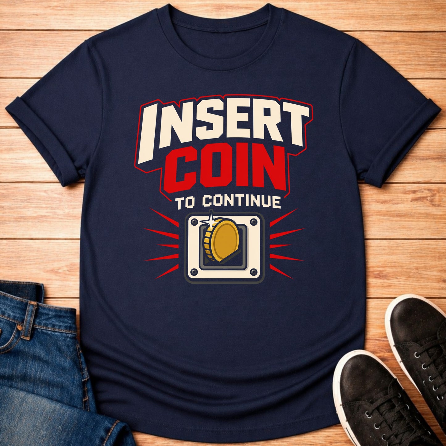 T-Shirt Navy / S Insert Coin T-shirt