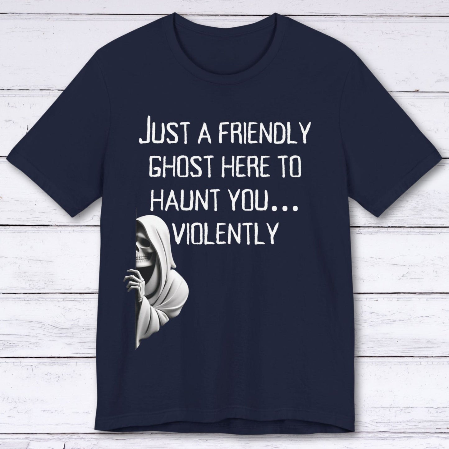 T-Shirt Navy / S Just a Friendly Ghost T-shirt
