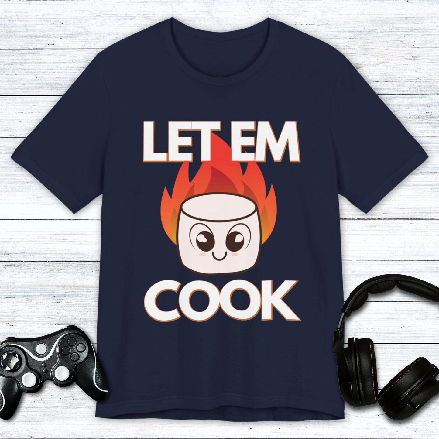 T-Shirt Navy / S Let Em Cook Gamer T-shirt