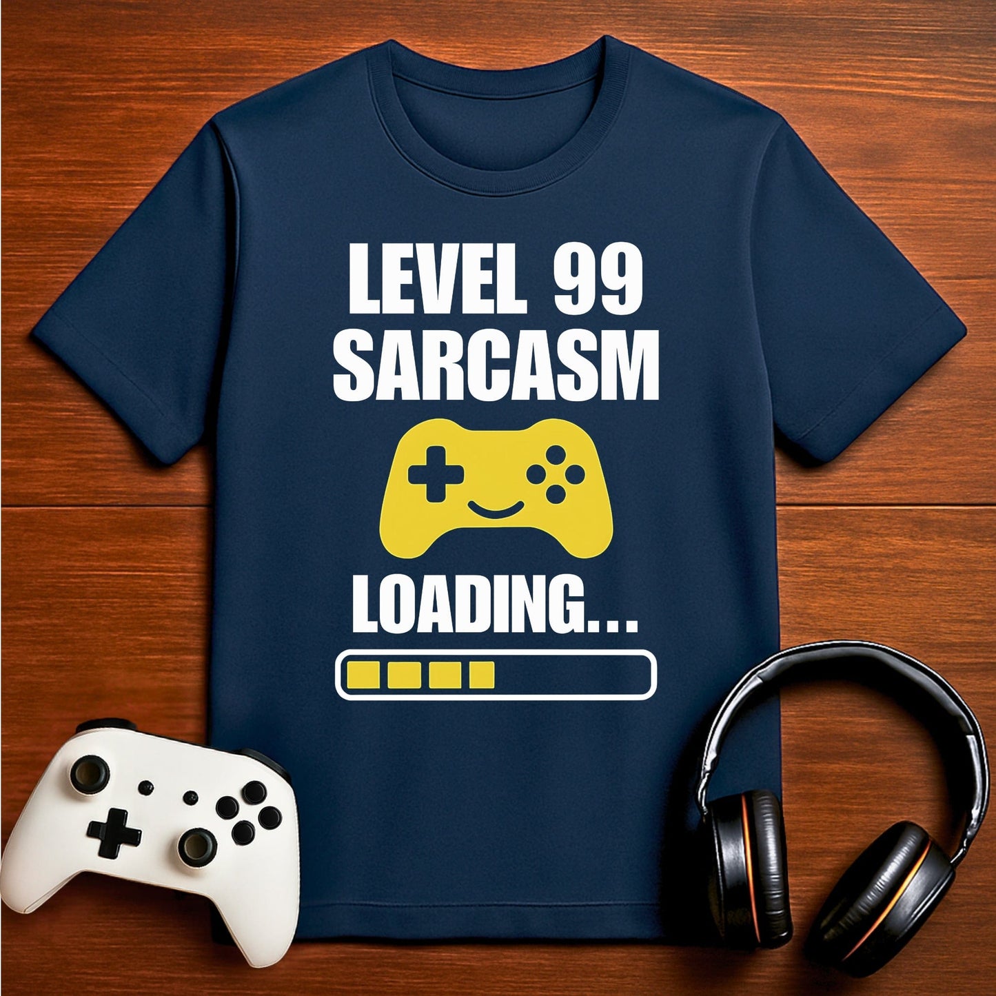 T-Shirt Navy / S Level 99 Sarcasm Loading T-shirt