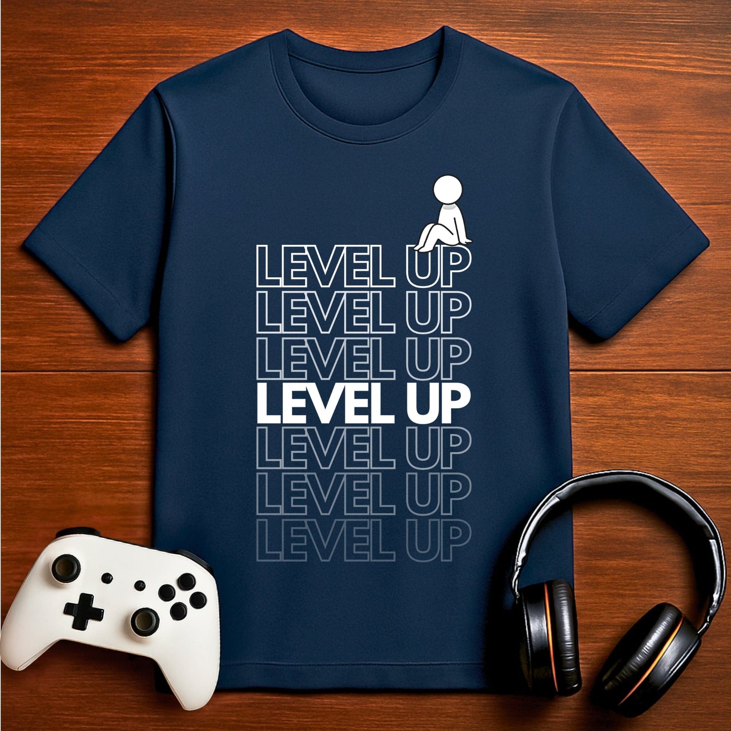 T-Shirt Navy / S Level Up Gamer T-shirt