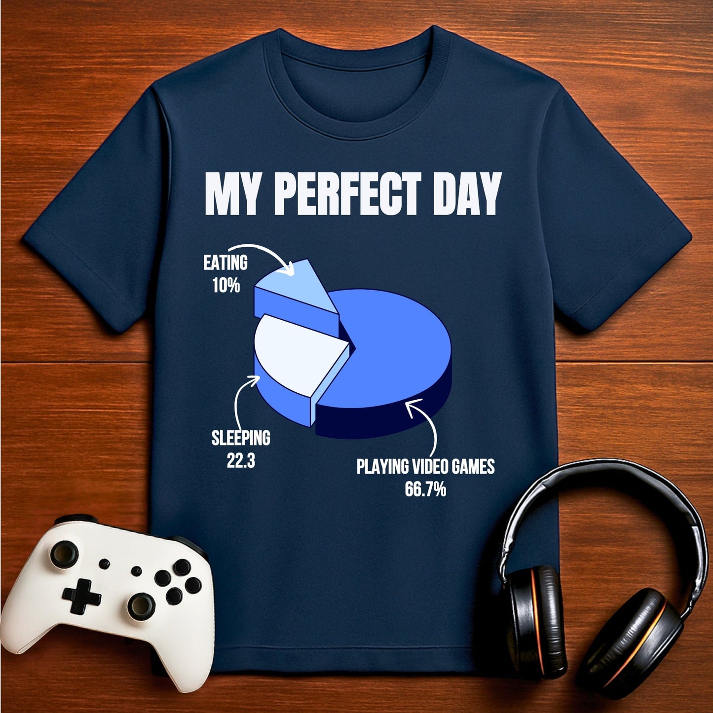 T-Shirt Navy / S My Perfect Day (Pie Chart) T-shirt