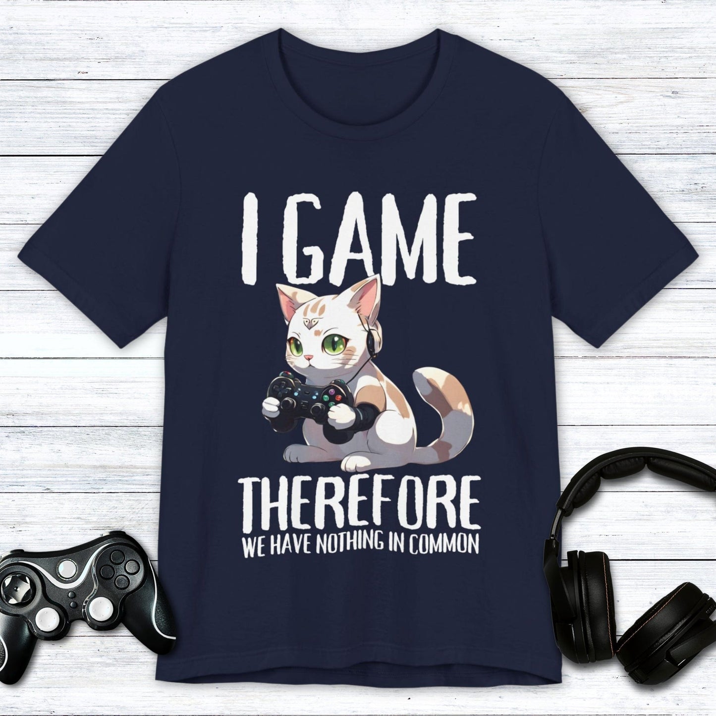 T-Shirt Navy / S Nothing in Common with Kitty Anime T-shirt