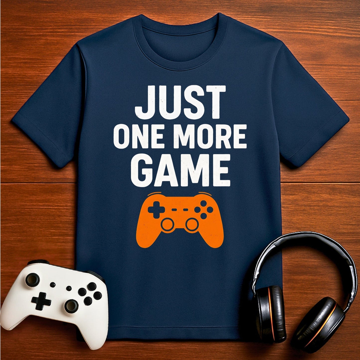 T-Shirt Navy / S One More Game… I Swear T-shirt