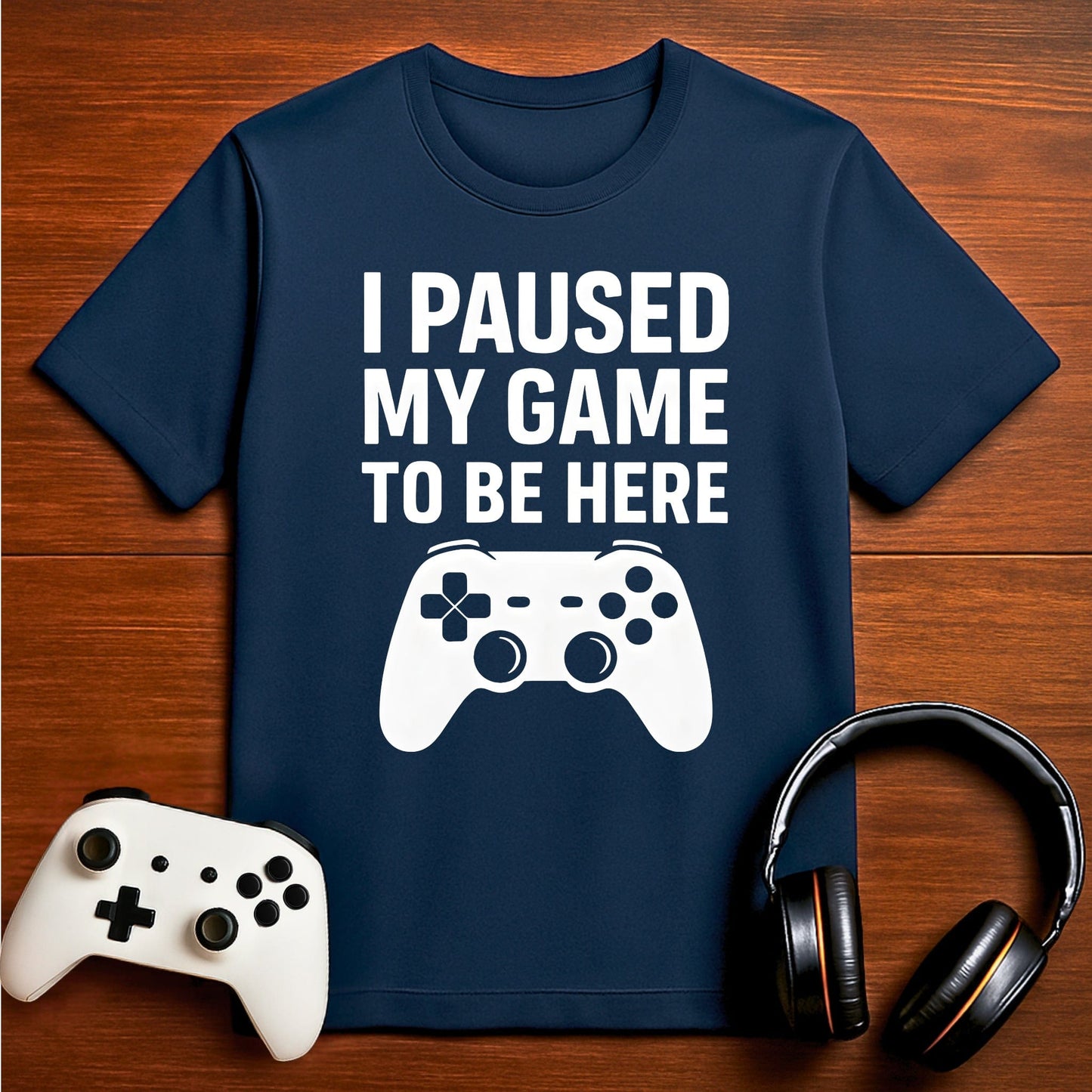 T-Shirt Navy / S Reluctantly Present Gamer T-shirt