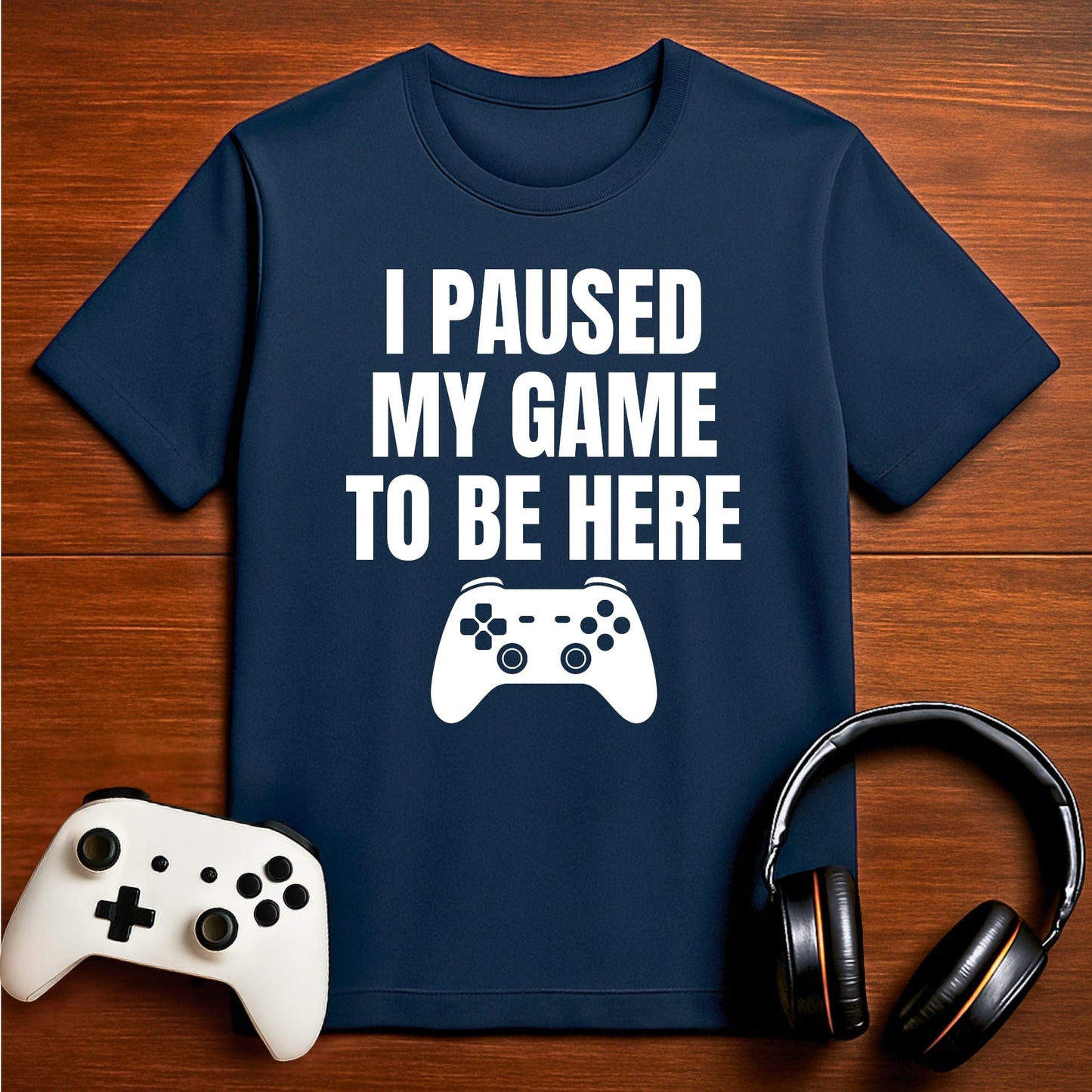 T-Shirt Navy / S Reluctantly Present Gamer T-shirt