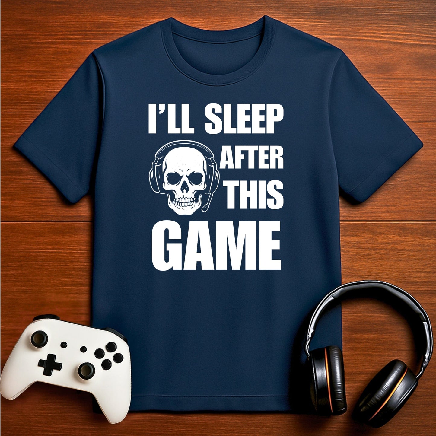 T-Shirt Navy / S Sleep Can Wait Gamer T-Shirt
