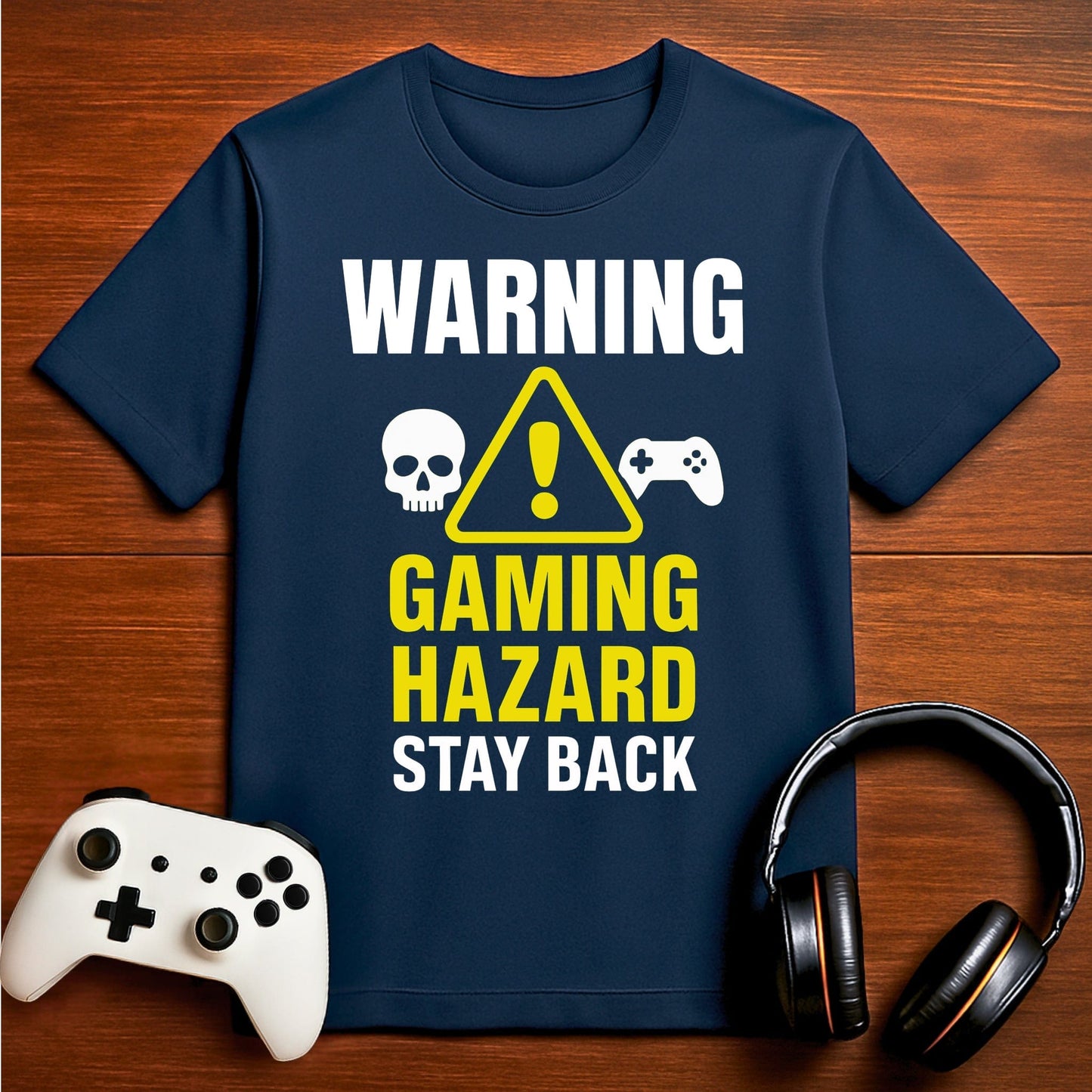 T-Shirt Navy / S Stay Back – Gaming in Progress T-shirt