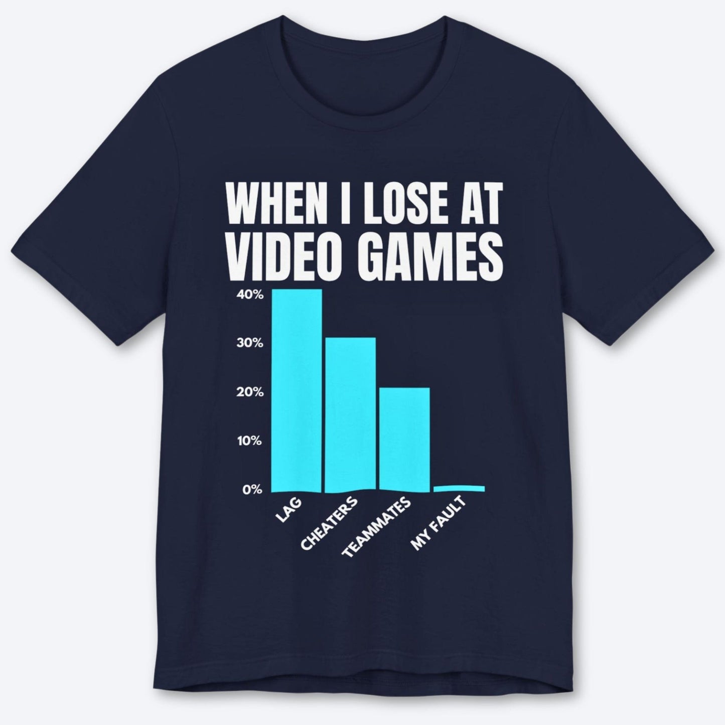 T-Shirt Navy / S The Gamer Blues T-shirt