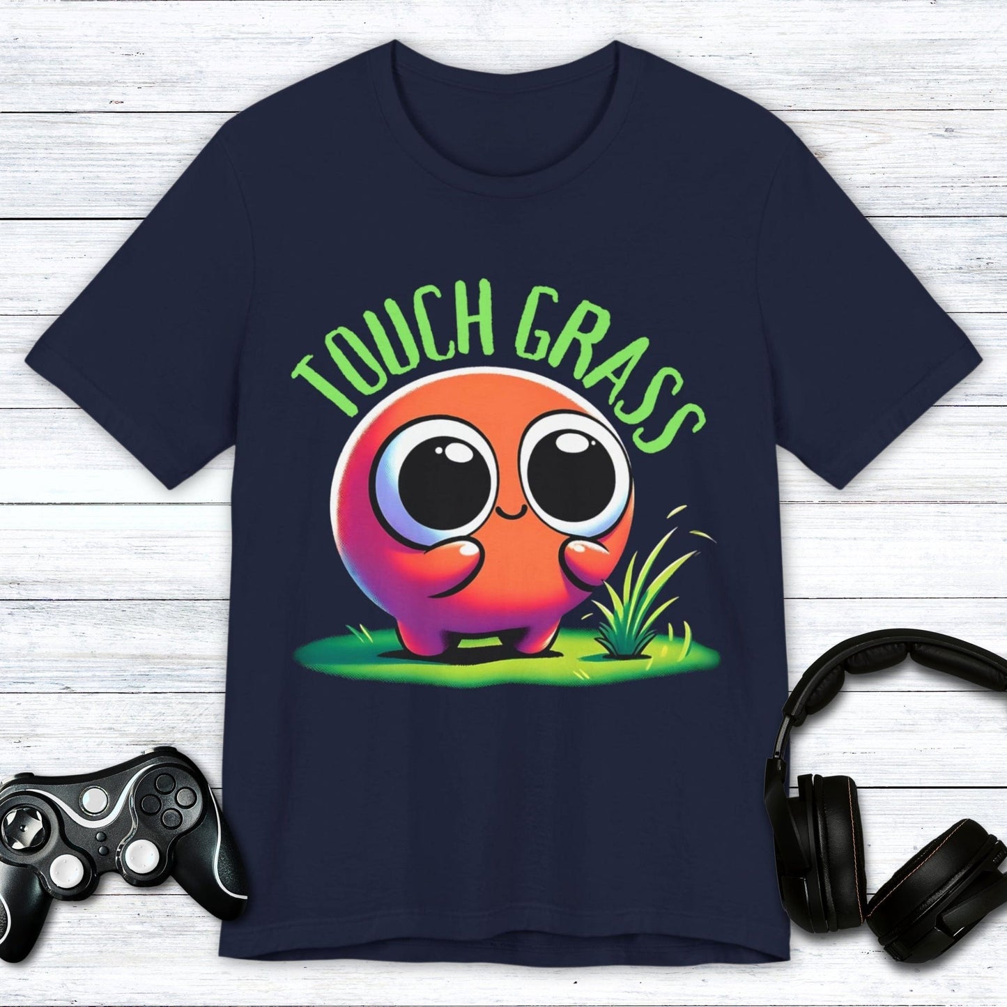 T-Shirt Navy / S Touched Grass (Gamer) T-shirt