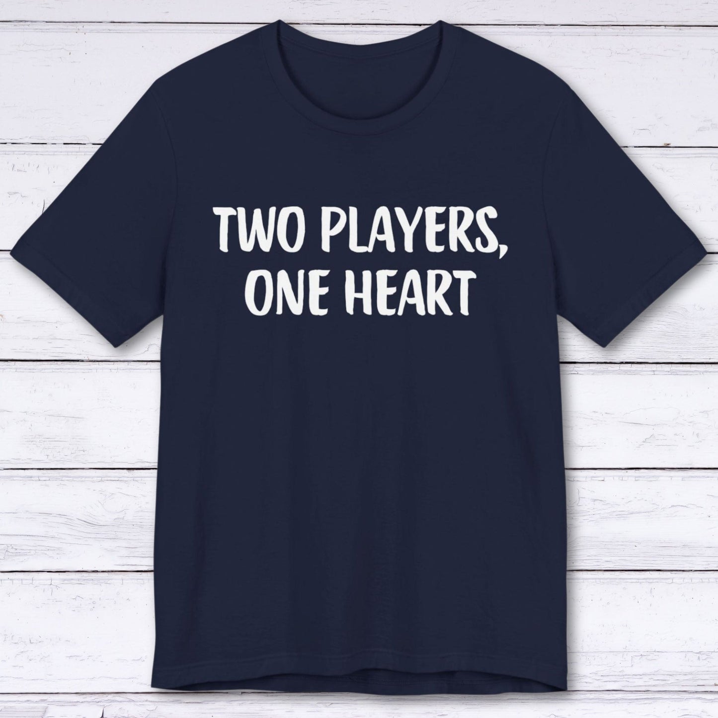 T-Shirt Navy / S Two Players, One Heart T-shirt