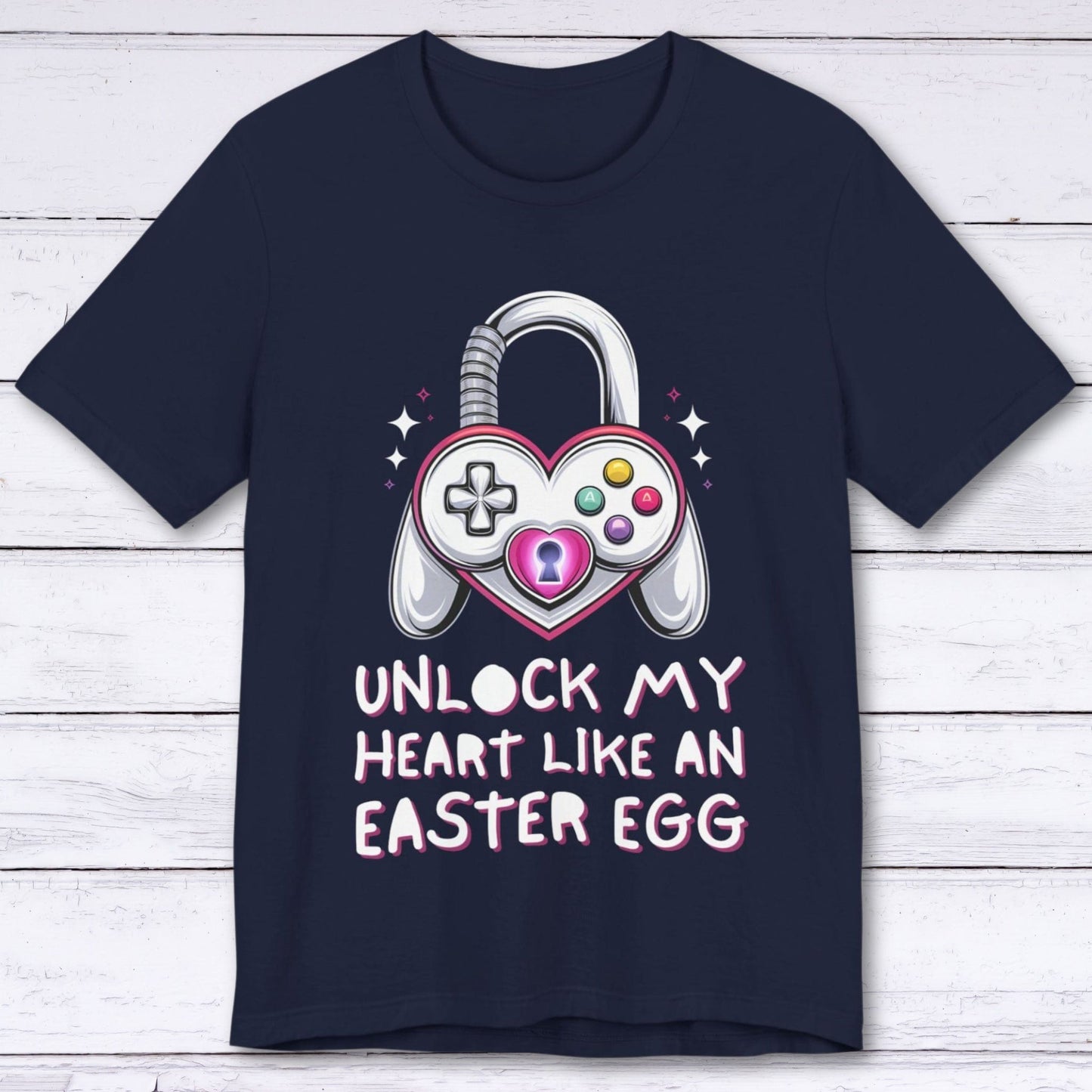 T-Shirt Navy / S Unlock My Heart Like An Easter Egg T-shirt