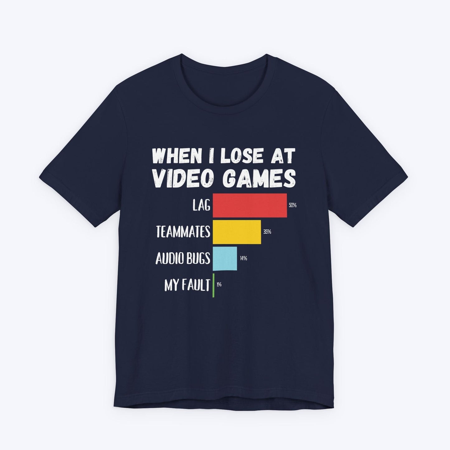 T-Shirt Navy / S When I Lose at Video Games T-shirt