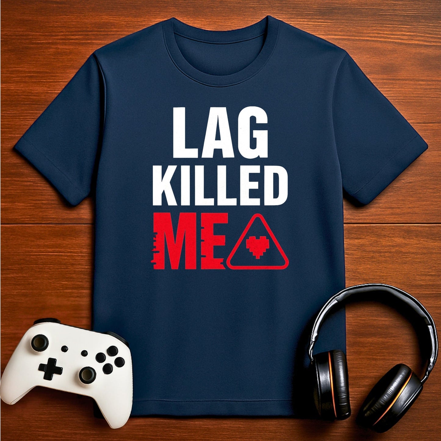 T-Shirt Navy / S When Lag Strikes T-shirt