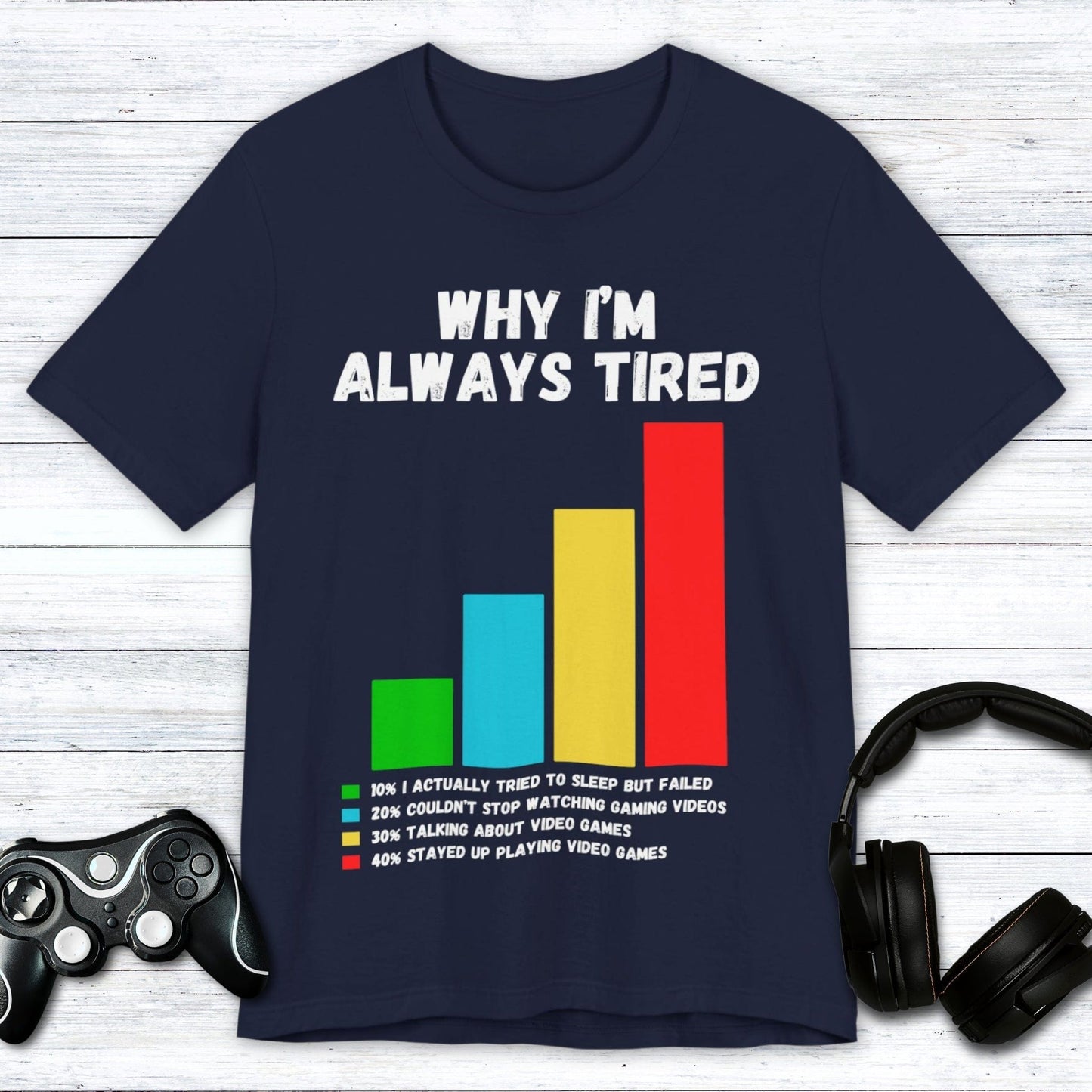 T-Shirt Navy / S Why I'm Always Tired T-shirt