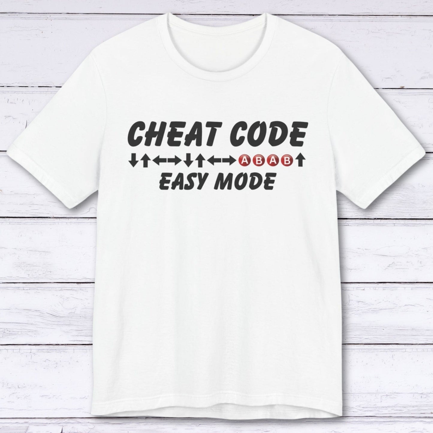 T-Shirt White / S Cheat Code (Easy Mode) Gaming T-shirt