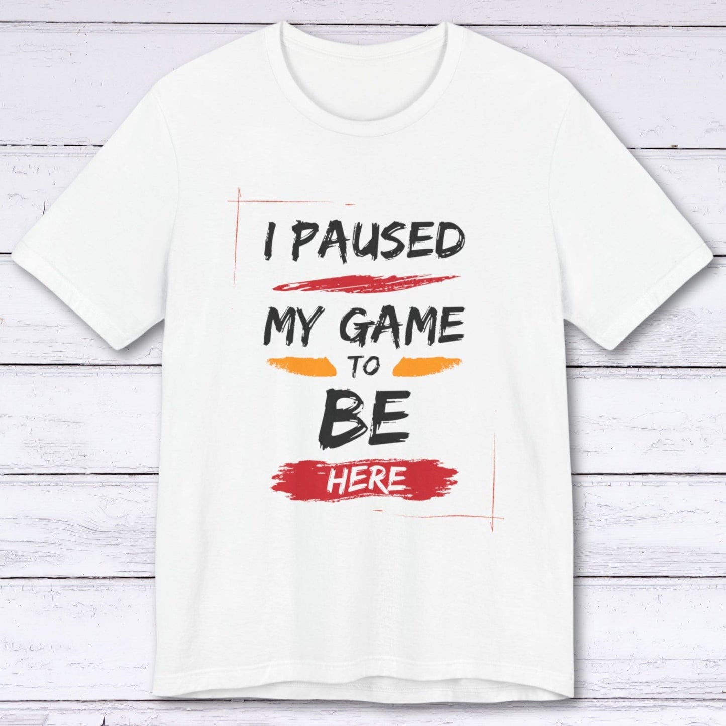 T-Shirt White / S Classic Pause Gaming T-shirt