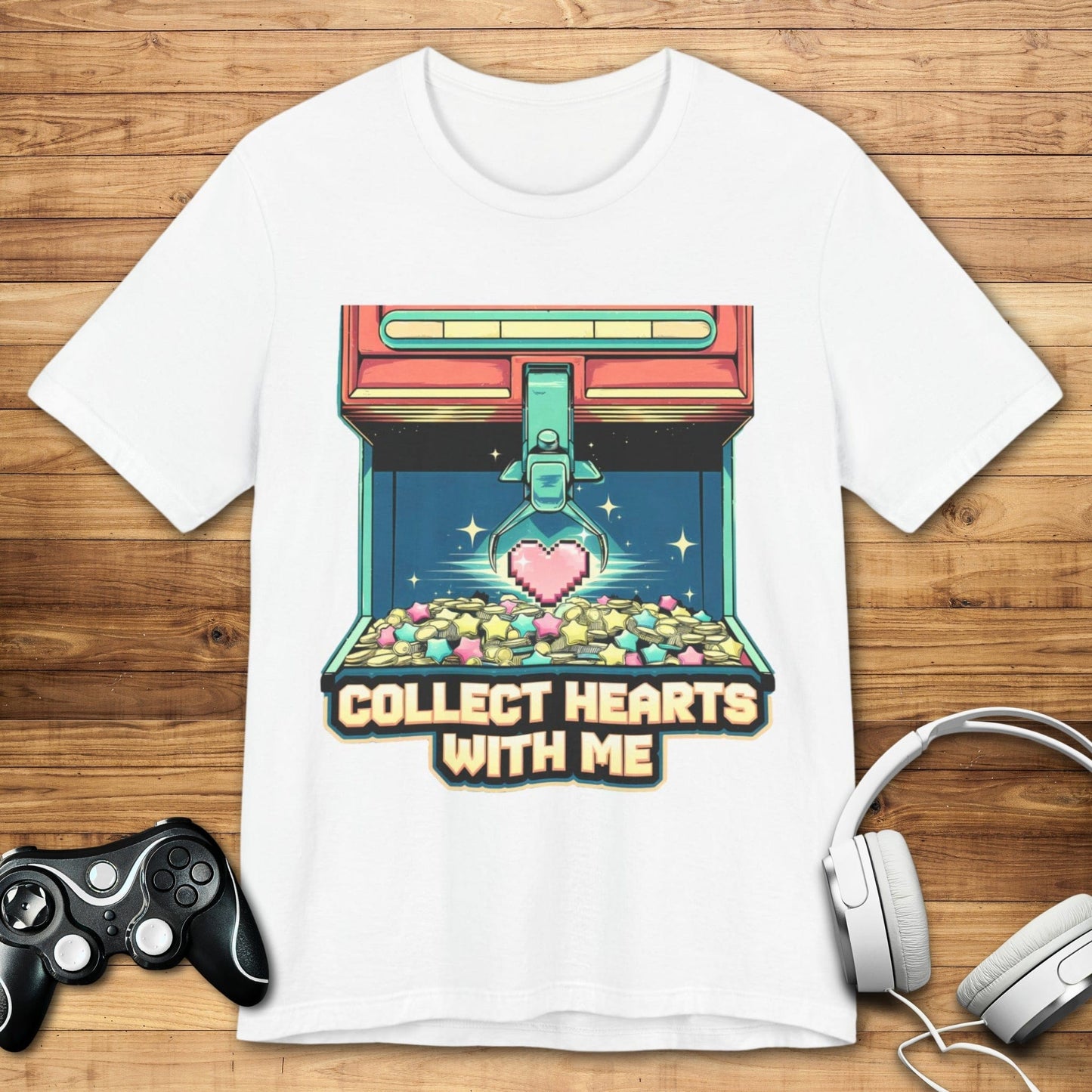 T-Shirt White / S Collect Hearts With Me T-shirt