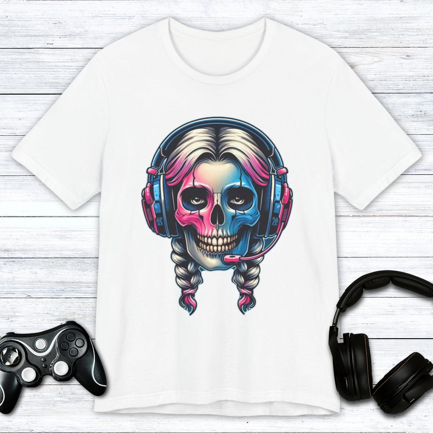 T-Shirt White / S Headset Haunt: Queen of Games T-shirt